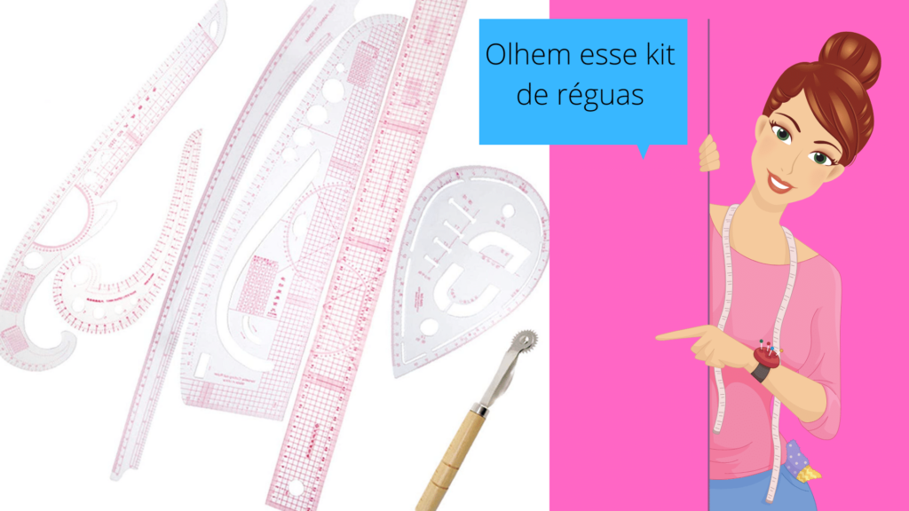 Pensando em modelar? Que tal esse kit de réguas?