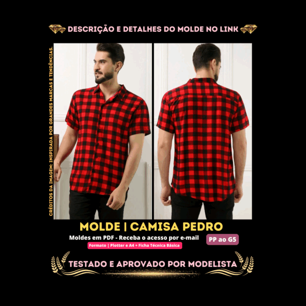 Camisa pedro(PP ao G5)