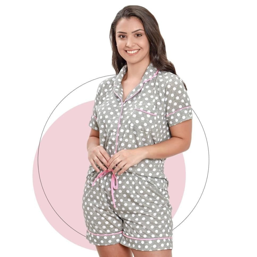 Pijama Americano Feminino Malha(P ao GG)